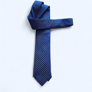 Nordstrom Blue geometric patterned silk tie